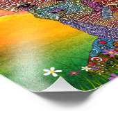 Adoptier der gemischten Hunde Fotodruck (Ecke)