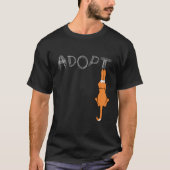 Adoptier der stürmischen Leuchtmarken für Katzen T-Shirt (Vorderseite)
