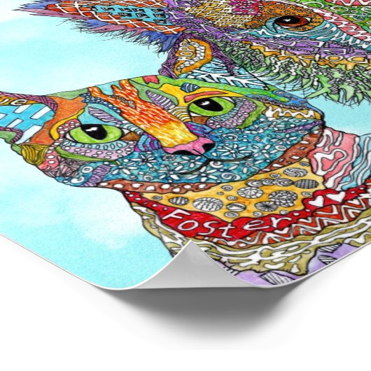 Adoptier der Tierrettung Nicht das Poster kaufen (Ecke)