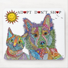 Adoptier der Tierrettung nicht kaufen Mousepad