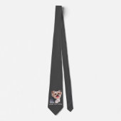 ADOPTIER, DON not SHOP (Yorkshire Terrier) niedlic Krawatte (Vorderseite)