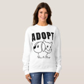 Adoptier Don't Shop - Animal Rescue & Pet Adoption Sweatshirt (Vorne ganz)