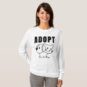 Adoptier Don't Shop - Animal Rescue & Pet Adoption T-Shirt (Vorne ganz)