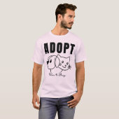 Adoptier Don't Shop - Animal Rescue & Pet Adoption T-Shirt (Vorne ganz)