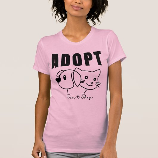 Adoptier Don't Shop - Animal Rescue & Pet Adoption T-Shirt (Vorderseite)