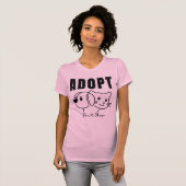 Adoptier Don't Shop - Animal Rescue & Pet Adoption T-Shirt (Vorne ganz)