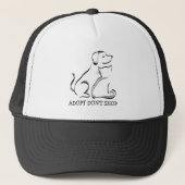Adoptier Don't Shop Dog Cat Trucker Hat Truckerkappe (Vorderseite)