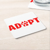 Adoptier Dont Shop - Havanese Rechteckiger Pappuntersetzer (angewinkelt)