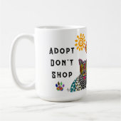 Adoptier Don't Shop Hunde und Katzen-Tasse Kaffeetasse (Links)