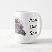 Adoptier Don't Shop Hunde und Katzen-Tasse Kaffeetasse (VorderseiteRechts)