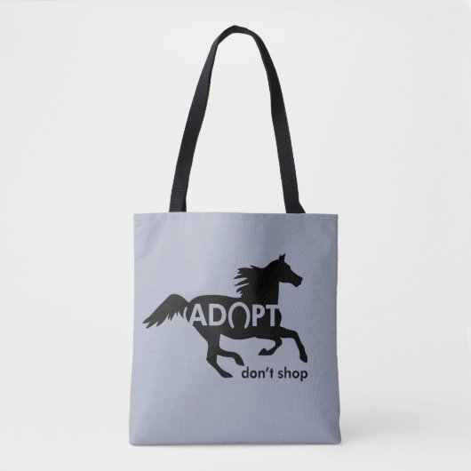 Adoptier Don't Shop Pferd Tasche (Vorderseite)