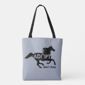 Adoptier Don't Shop Pferd Tasche (Rückseite)