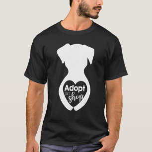 Adoptier Dont Shop Rescue Pet Adoption Hundeschutz T-Shirt