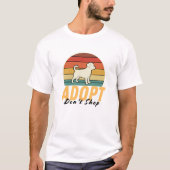 Adoptier Don't Shop - Shelter Pet Day Awareness T-Shirt (Vorderseite)