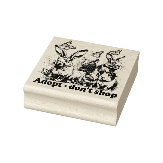 Adoptier don't shop - Stempel (Stempel)