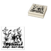Adoptier don't shop - Stempel (Stempel)