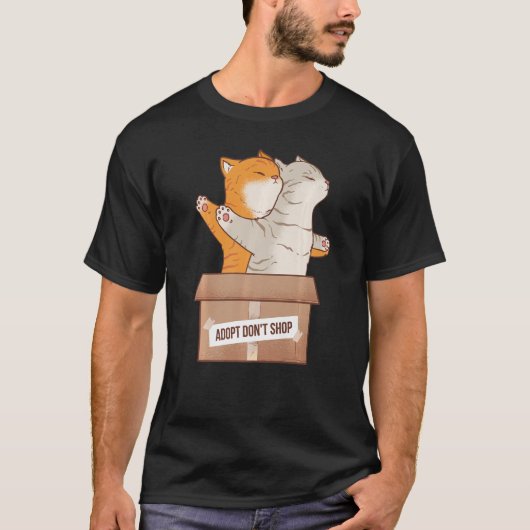 Adoptier Dont Shop T-Shirt (Vorderseite)
