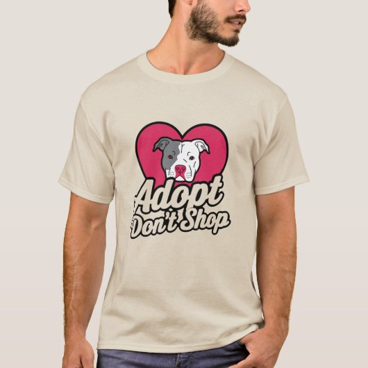 Adoptier Don't Shop T-Shirt (Vorderseite)