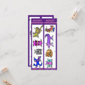 Adoptier Don't Shop, Tierschutz, Lesezeichen Karte (Vorderseite/Rückseite Beispiel)