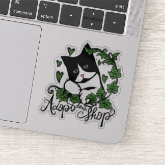 Adoptier Don't Shop Tuxedo Cat Art Aufkleber
