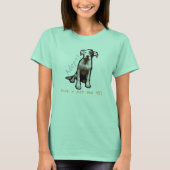 Adoptier ein Hundehemd T-Shirt (Vorderseite)