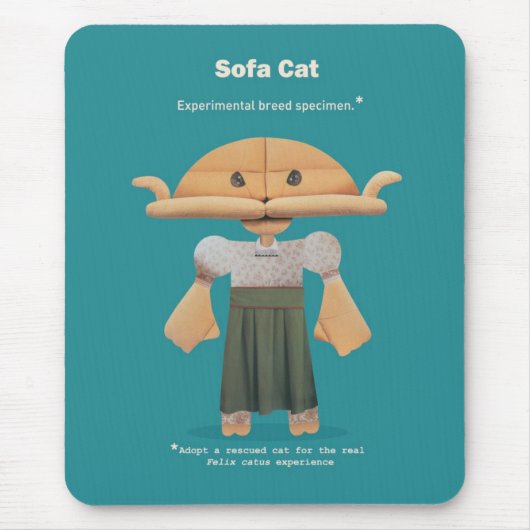 ADOPTIER EINE REKULIERTE KATZE! MOUSEPAD (Vorne)