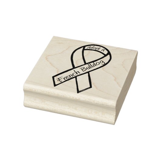 Adoptier einen französischen Bulldoggen Gummistempel (Stempel)