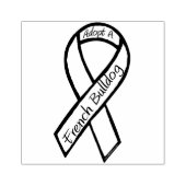 Adoptier einen französischen Bulldoggen Gummistempel (Prägung)