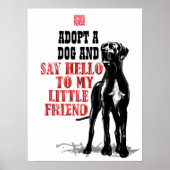 Adoptier einen großen Hund Poster (Vorne)