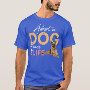 Adoptier einen Hund Rette einen deutschen Hirten, T-Shirt