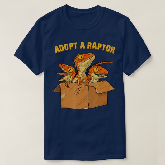 Adoptier einen Raptor lustige Abschlag die phantas T-Shirt (Design vorne)