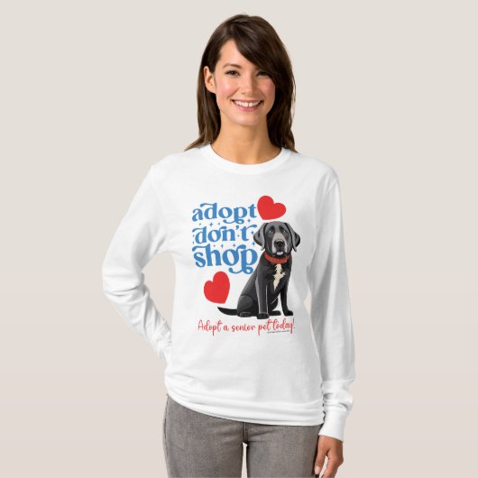 ADOPTIER EINEN SENIOR PET! T-Shirt (Vorne ganz)