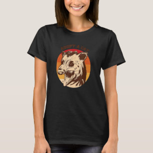 ADOPTIER einer CAT-Screaming-Possum-Opossum-Street T-Shirt