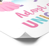 Adoptier einer Einhornprinzessin und Einhornsigne Poster (Ecke)