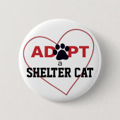 Adoptier einer Shelter Cat Button (Vorderseite)