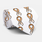 Adoptier eines Beagle Orange Awareness Ribbon Krawatte (Gerollt)
