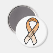 Adoptier eines Beagle Orange Awareness Ribbon Magnet (Vorderseite/Rückseite)