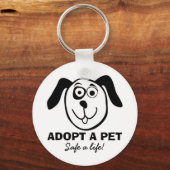 Adoptier eines Begleiter-Schlüsselanhänger mit nie Schlüsselanhänger (Vorderseite)