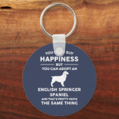 Adoptier eines englischen Springer Spaniel Glück Schlüsselanhänger (Vorderseite)