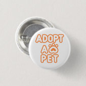 adoptier eines Haustiers Button (Vorne & Hinten)