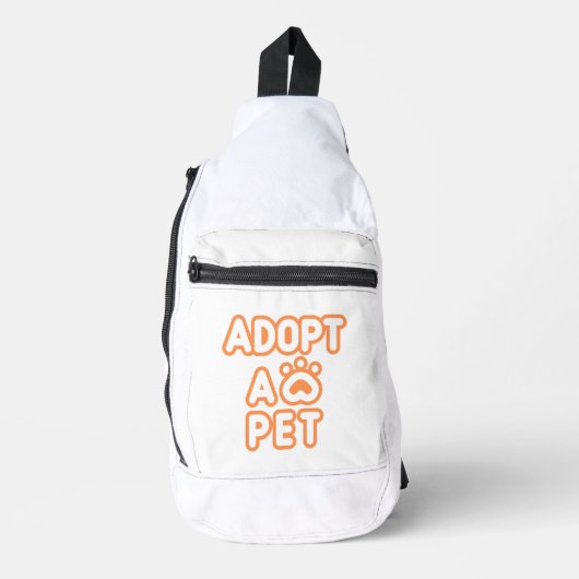 adoptier eines Haustiers Crossbody Bag (Vorderseite)