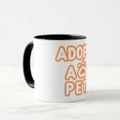 adoptier eines Haustiers Tasse (Vorderseite Links)