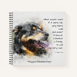 Adoptier eines Hundehundes - Berner Hund Notizblock
