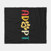 Adoptier eines Hundes oder einer Katze - Rettung e Fleecedecke (Vorderseite (Horizontal))