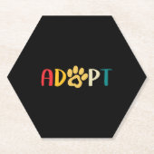 Adoptier eines Hundes oder einer Katze - Rettung e Untersetzer (Vorderseite)