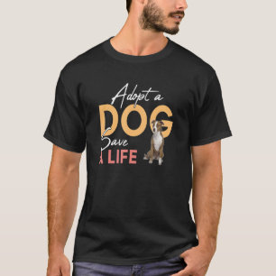 Adoptier eines Hundes Rette einen amerikanischen P T-Shirt
