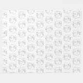 Adoptier eines Menschen Fleecedecke (Vorderseite (Horizontal))