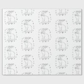 Adoptier eines Menschen Geschenkpapier (Flach)