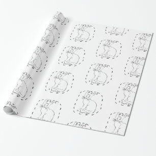 Adoptier eines Menschen Geschenkpapier