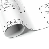 Adoptier eines Menschen Geschenkpapier (Rolleneckpunkt)